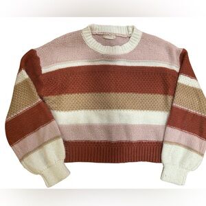 Altar’d State oversized colorblock Sweater Sz M